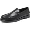 imageDECARSDZ Mens Slip On Dress Shoes Driving Shoe Black Penny Loafers for MenBlack
