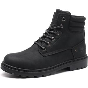 imageDECARSDZ Mens Fashion Laceup Casual Chukka Boots for Men BootBlack