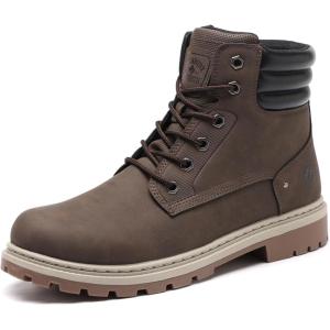 imageDECARSDZ Mens Fashion Laceup Casual Chukka Boots for Men BootBrown