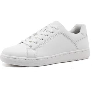 image:imageDECARSDZ Mens Fashion Laceup Shoes Black Comfortable Flat Men Casual Sports ShoesWhite
