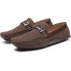 image:imageDECARSDZ Casual Leather Penny Mens Loafers for Men Slip on Driving Moccasins ShoesBrown