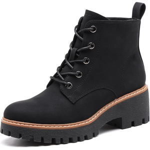 image:imageDECARSDZ Womens Chunky Ankle BootsBlack