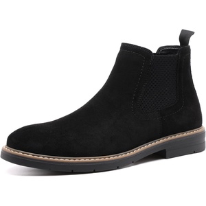 image:imageDECARSDZ Mens Comfortable Fashion Black Suede Chelsea Boots Slip On Ankle Dress Chukka Boot for MenBlack