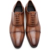 image:imageDECARSDZ Mens Faux Patent Leather Classic Laceup Formal Oxford Tuxedo Dress ShoesBrwon