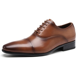 image:imageDECARSDZ Mens Faux Patent Leather Classic Laceup Formal Oxford Tuxedo Dress ShoesBrwon